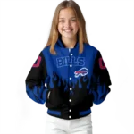 customized buffalo bills flame border blue black varsity jacket best selling.webp