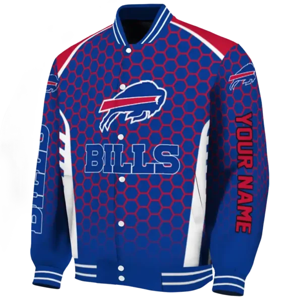 customized buffalo bills hexagon grid blue varsity jacket best selling.webp