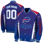 customized buffalo bills hexagon grid blue varsity jacket best selling.webp