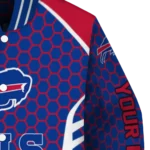 customized buffalo bills hexagon grid blue varsity jacket best selling.webp