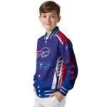 customized buffalo bills hexagon grid blue varsity jacket best selling.webp