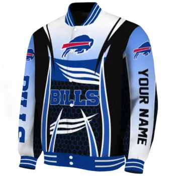 customized buffalo bills mesh effect blue black varsity jacket best selling.webp