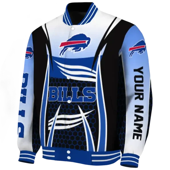 customized buffalo bills mesh effect blue black varsity jacket best selling.webp