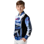 customized buffalo bills mesh effect blue black varsity jacket best selling.webp