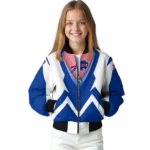 customized buffalo bills v stripes blue white bomber jacket best selling