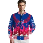 customized buffalo bills winged blaze blue white varsity jacket best selling.webp