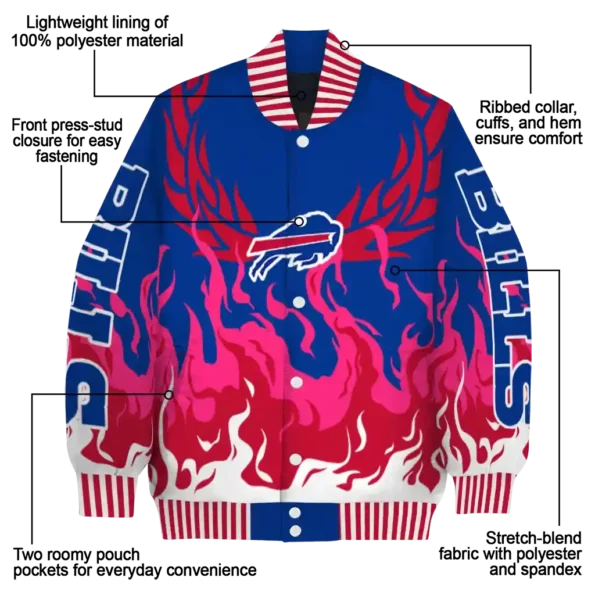 customized buffalo bills winged blaze blue white varsity jacket new arrival.webp