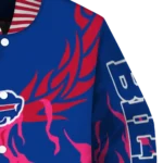 customized buffalo bills winged blaze blue white varsity jacket best selling.webp