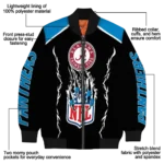 customized carolina panthers claw blood blue black bomber jacket best selling