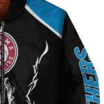 customized carolina panthers claw blood blue black bomber jacket best selling
