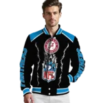 customized carolina panthers claw blood blue black varsity jacket best selling.webp