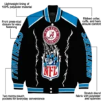 customized carolina panthers claw blood blue black varsity jacket best selling.webp