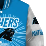 customized carolina panthers ferris arena blue white varsity jacket best selling.webp