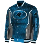 customized carolina panthers power plate blue varsity jacket best selling.webp