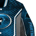 customized carolina panthers power plate blue varsity jacket best selling.webp