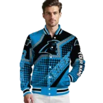 customized carolina panthers star burst blue varsity jacket best selling.webp