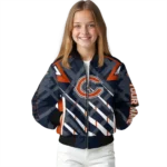 customized chicago bears chevron angles blue bomber jacket best selling