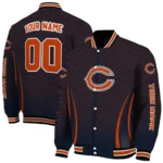 customized chicago bears chevron arrow blue varsity jacket best selling.webp