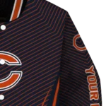 customized chicago bears chevron arrow blue varsity jacket best selling.webp
