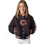 customized chicago bears chevron arrow blue varsity jacket best selling.webp