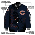 customized chicago bears hexagon cluster blue black varsity jacket best selling.webp