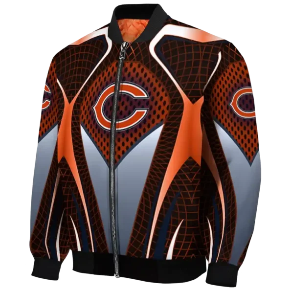customized chicago bears mesh chest orange crocs black bomber jacket best selling