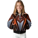 customized chicago bears mesh chest orange crocs black bomber jacket best selling