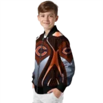 customized chicago bears mesh chest orange crocs black bomber jacket best selling