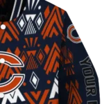 customized chicago bears pyramid shapes blue varsity jacket best selling.webp