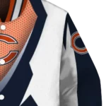 customized chicago bears v stripes blue white varsity jacket best selling.webp