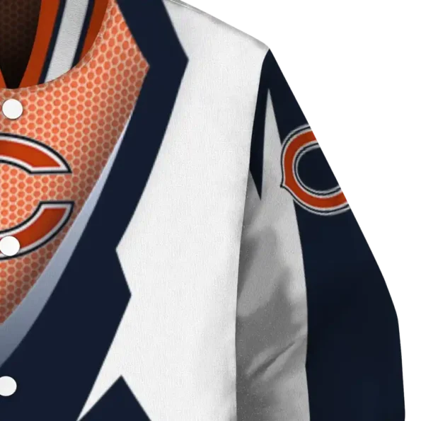 customized chicago bears v stripes blue white varsity jacket premium grade.webp
