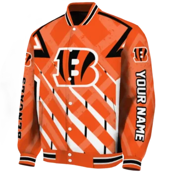 customized cincinnati bengals chevron angles orange varsity jacket best selling.webp