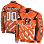 customized cincinnati bengals chevron angles orange varsity jacket best selling.webp