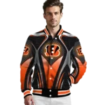 customized cincinnati bengals mesh chest black crocs black varsity jacket best selling.webp