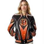 customized cincinnati bengals mesh chest black crocs black varsity jacket best selling.webp