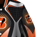customized cincinnati bengals mesh chest black crocs black varsity jacket best selling.webp