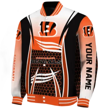 customized cincinnati bengals mesh effect orange black varsity jacket best selling.webp