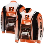 customized cincinnati bengals mesh effect orange black varsity jacket best selling.webp