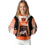 customized cincinnati bengals mesh effect orange black varsity jacket best selling.webp