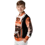 customized cincinnati bengals mesh effect orange black varsity jacket best selling.webp