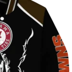customized cleveland browns claw blood brown black varsity jacket best selling.webp