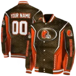customized cleveland browns power plate brown varsity jacket best selling.webp