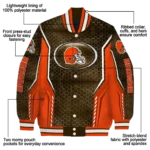 customized cleveland browns power plate brown varsity jacket best selling.webp
