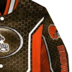 customized cleveland browns power plate brown varsity jacket best selling.webp