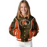 customized cleveland browns power plate brown varsity jacket best selling.webp