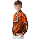customized cleveland browns star burst brown varsity jacket best selling.webp