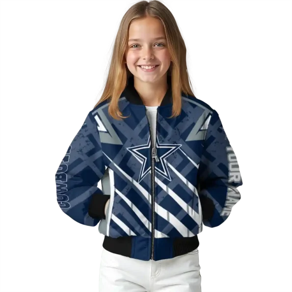 customized dallas cowboys chevron angles blue bomber jacket top rated
