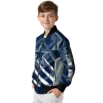 customized dallas cowboys chevron angles blue bomber jacket best selling
