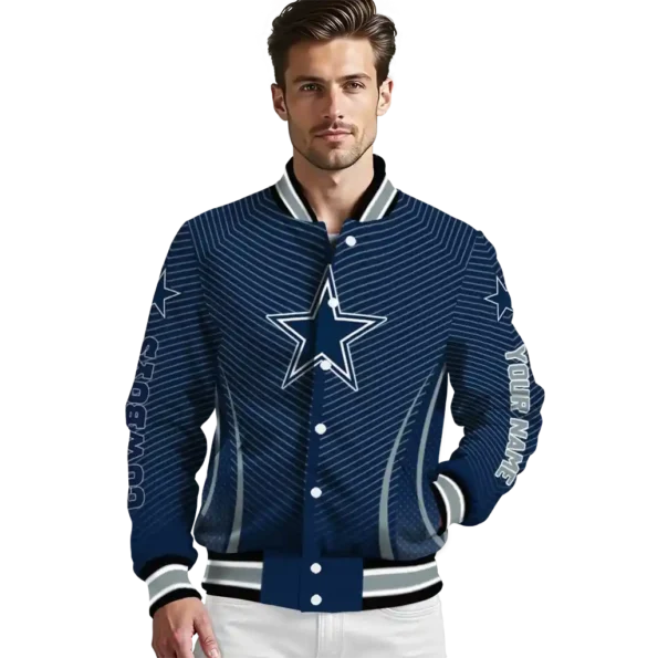 customized dallas cowboys chevron arrow blue varsity jacket high quality.webp