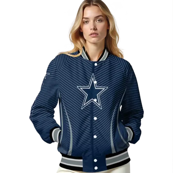 customized dallas cowboys chevron arrow blue varsity jacket latest model.webp